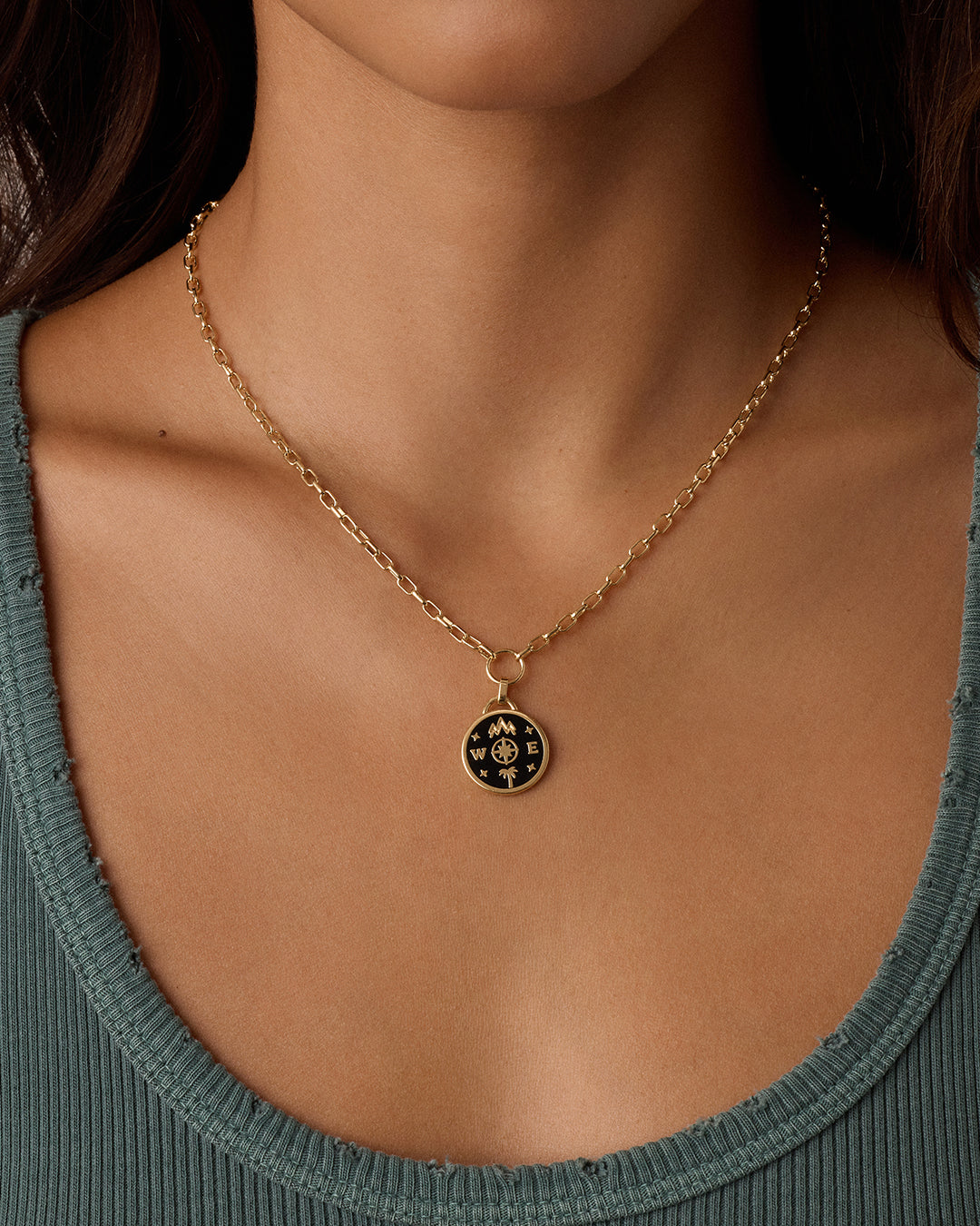 Lose Yourself Coin Necklace (gold)