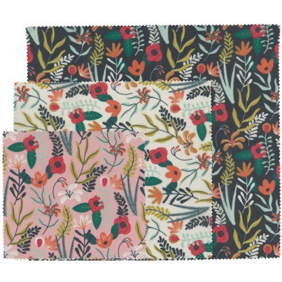 Beeswax Wrap Floral (set of 3)