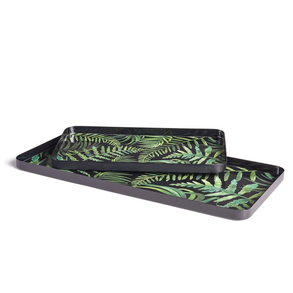 Garden Fern Rectangular Trays (set of 2)