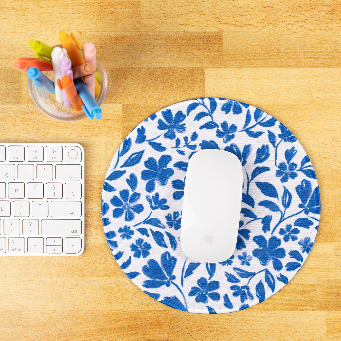 Porcelain Floral Mousepad