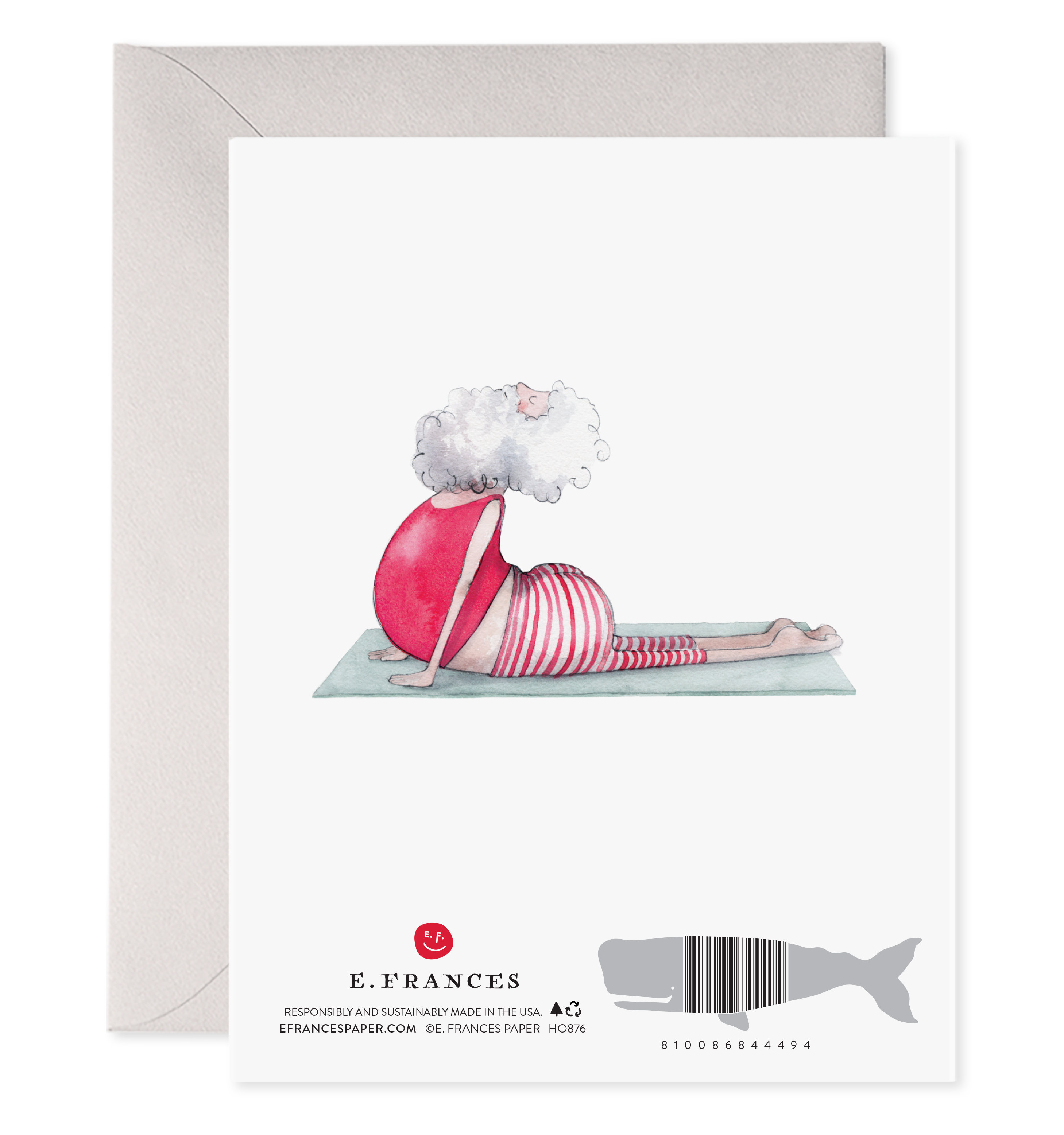 YOGA SANTA-"SHAVASANTA" CHRISTMAS CARD