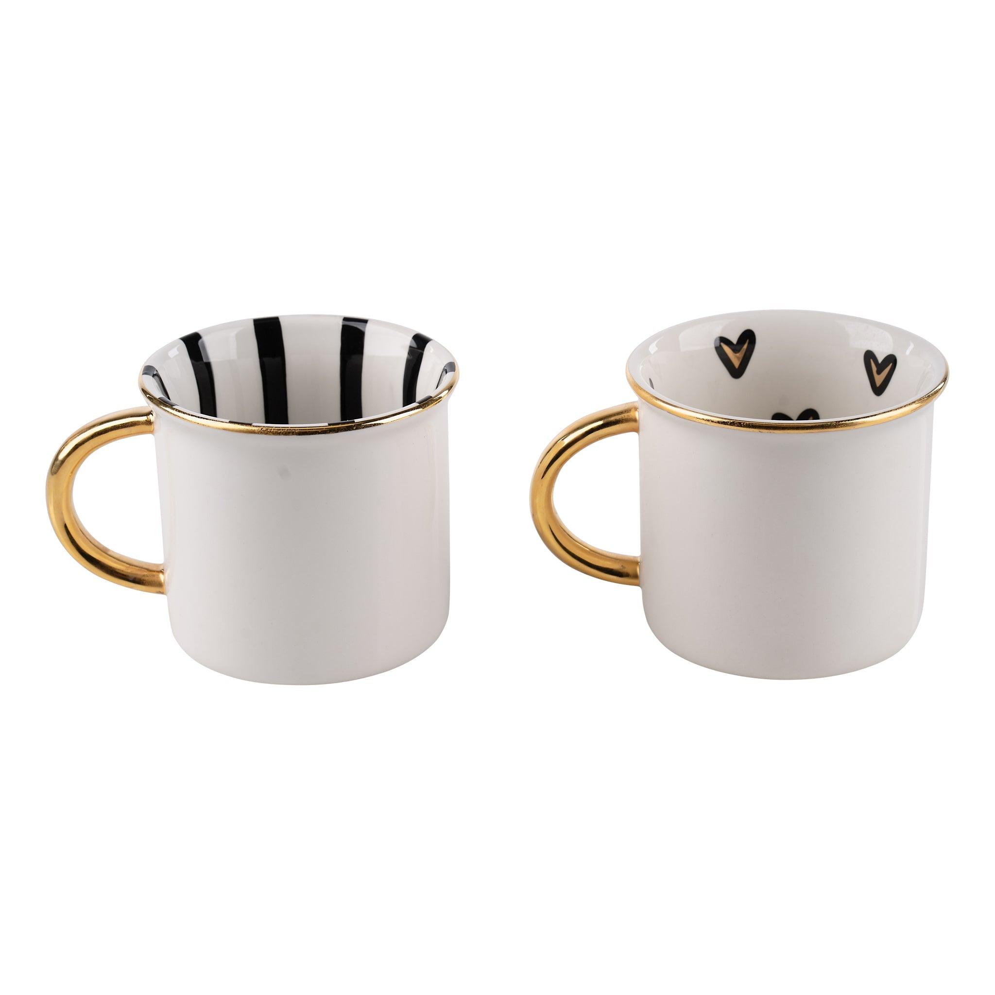 GOLD MR. OR MRS. MUG SET