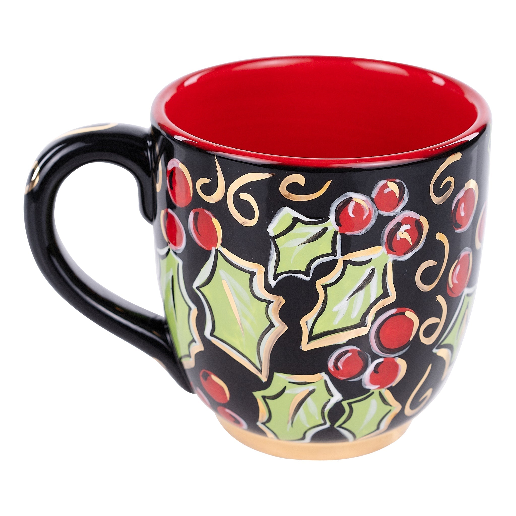 Holly Christmas Mug