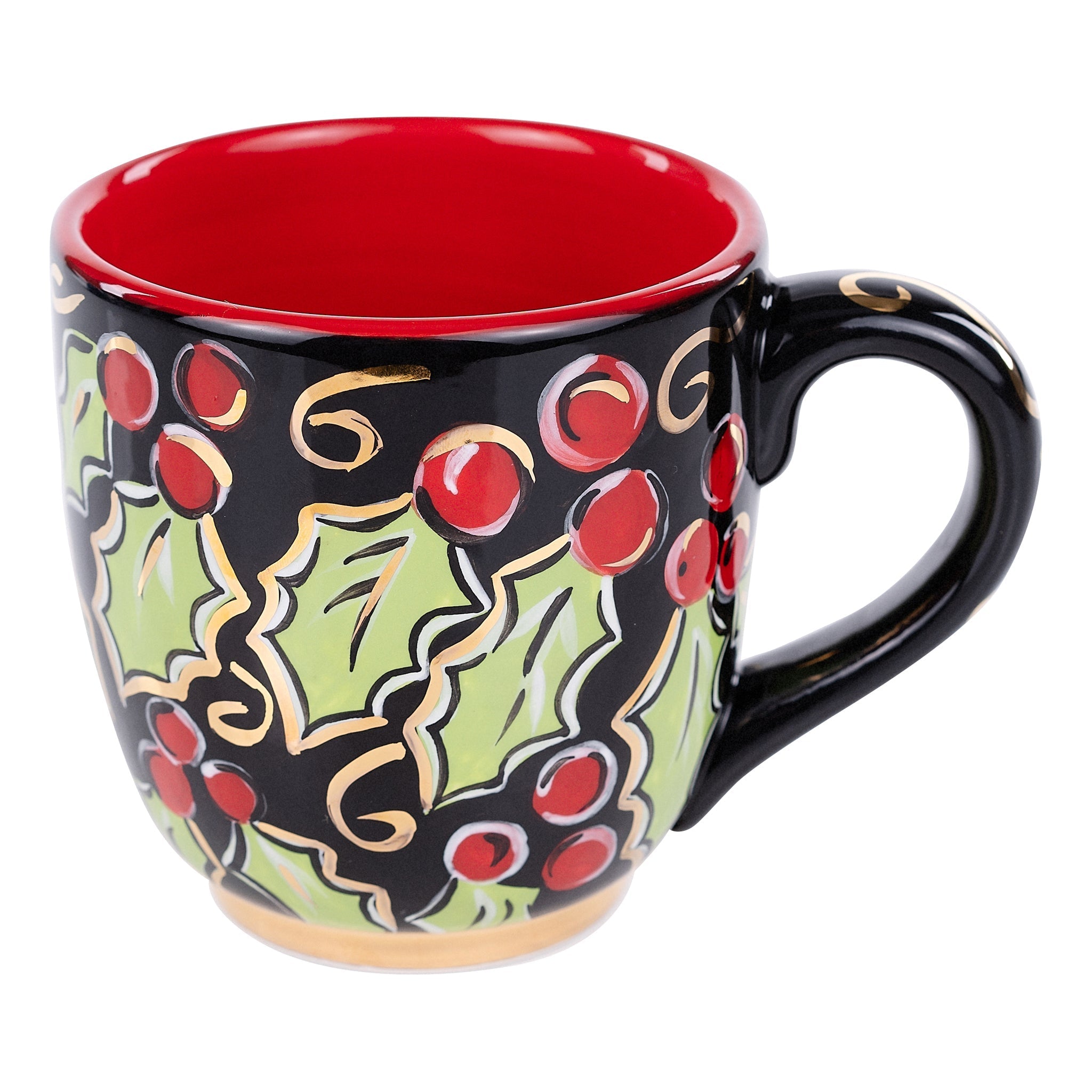 Holly Christmas Mug