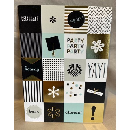 Graduation Icon Squares Card