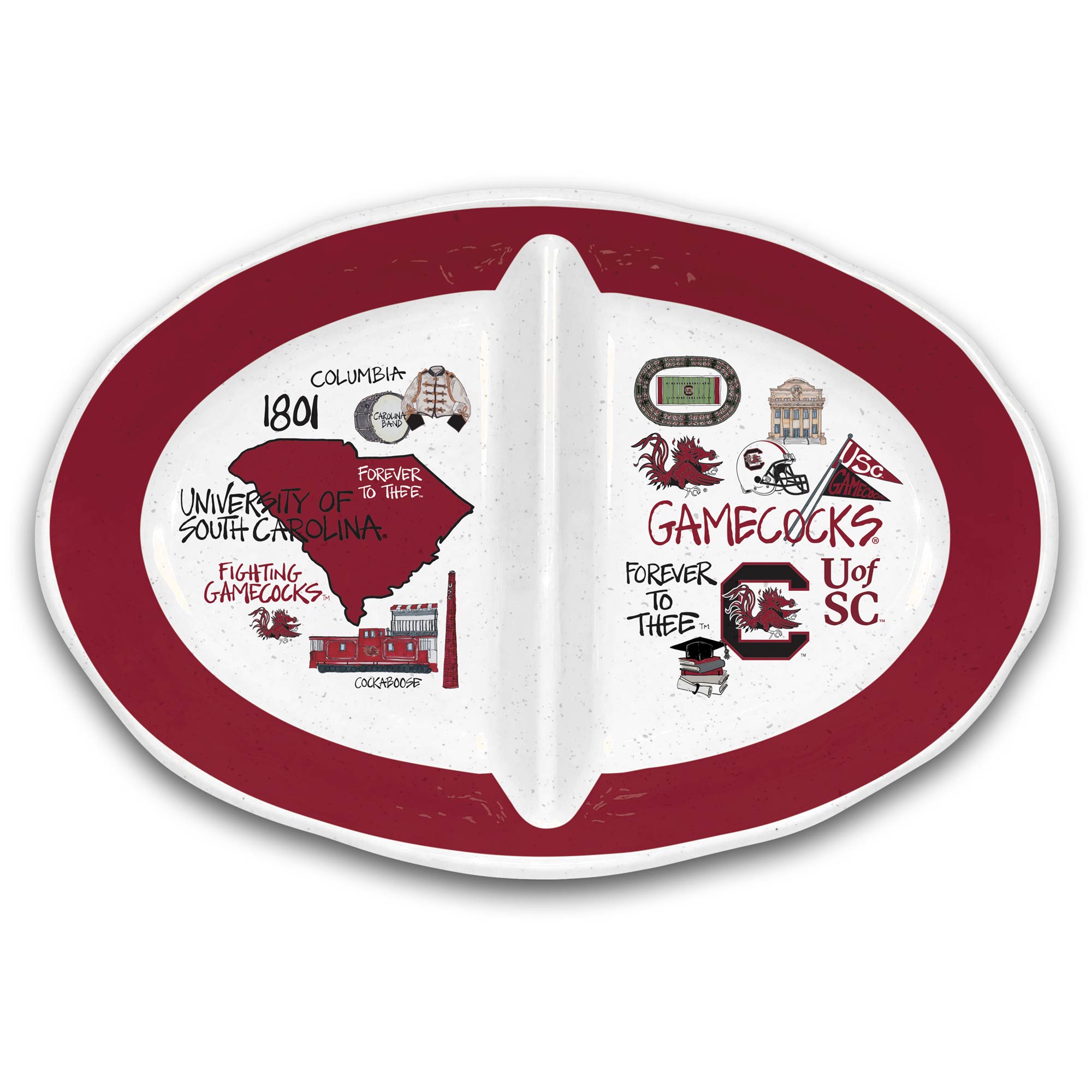 SC 2 SECTION PLATTER