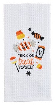Trick Halloween Waffle Towel