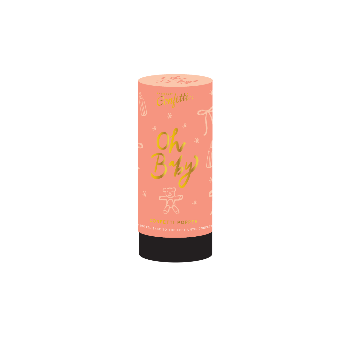Oh Baby Confetti Popper - Pink
