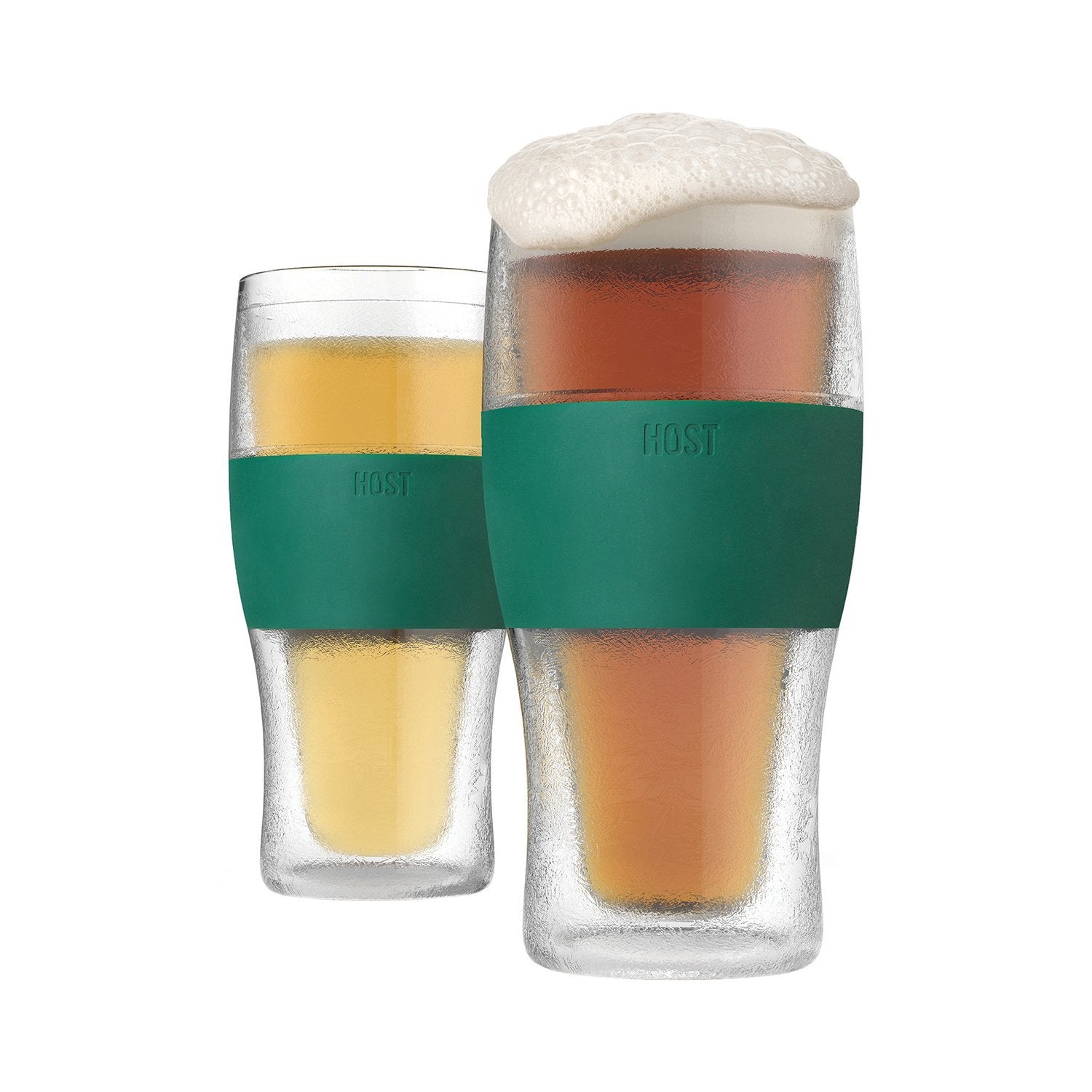 Beer Freeze Cooling Cups in Wood (set of 2)