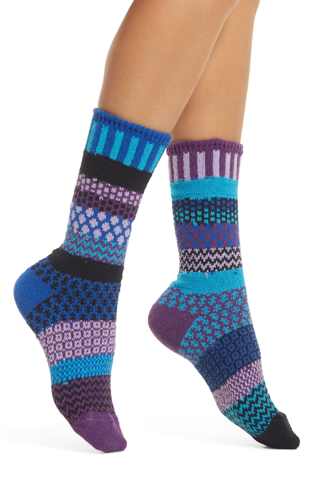 Raspberry Crew Socks - Medium