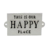 CAST IRON SIGN-"HAPPY PLACE"