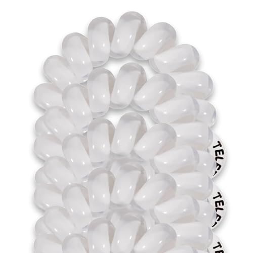 Spiral Hair Coils - Tiny - Coconut White