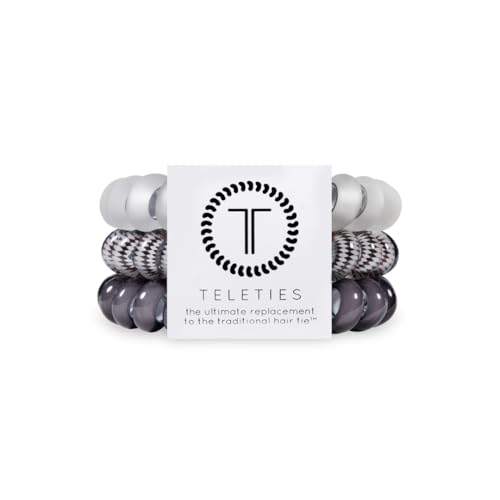 SPIRAL HAIR COILS-LARGE-SILVER FLAMES
