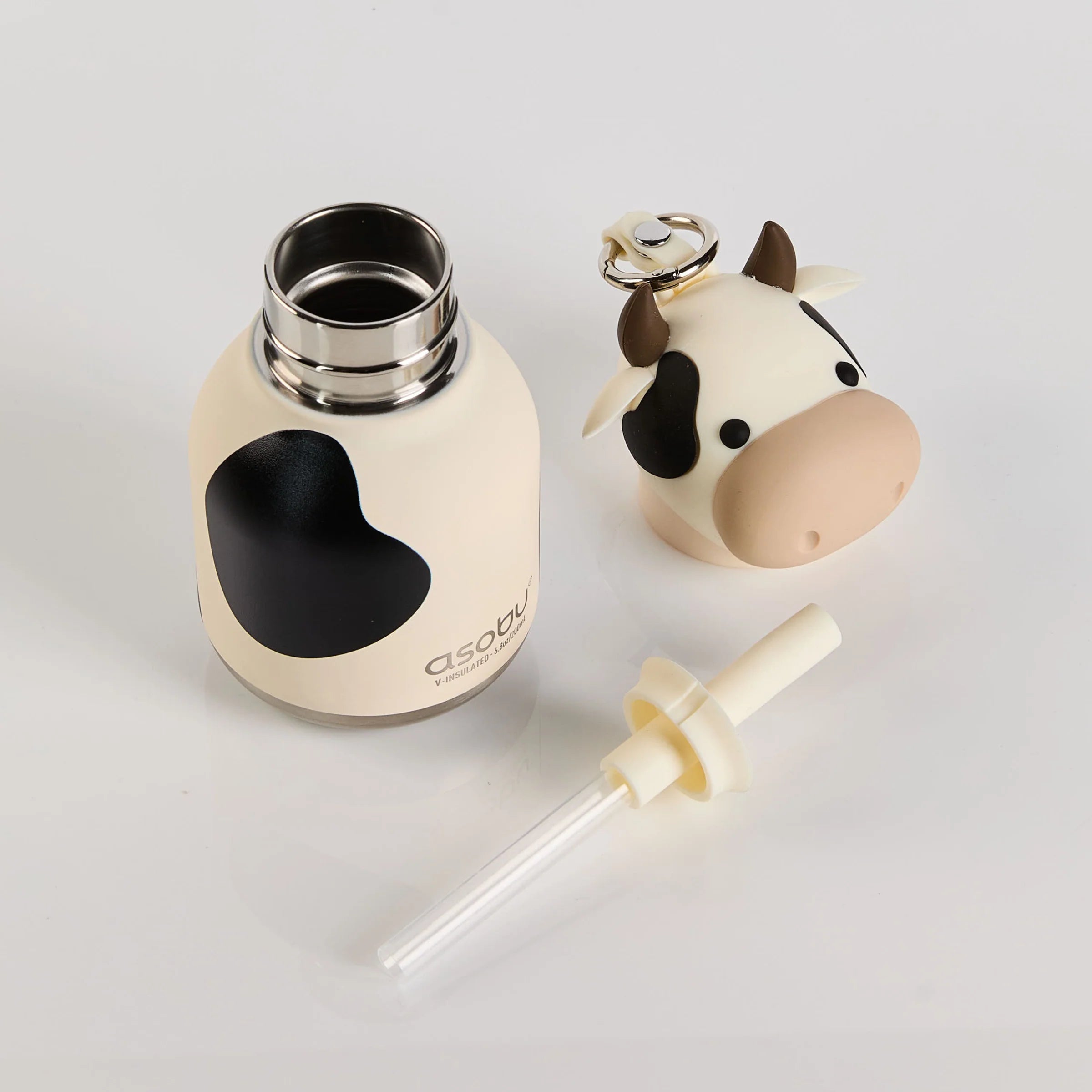 Bag Charm Water Bottle - Cow