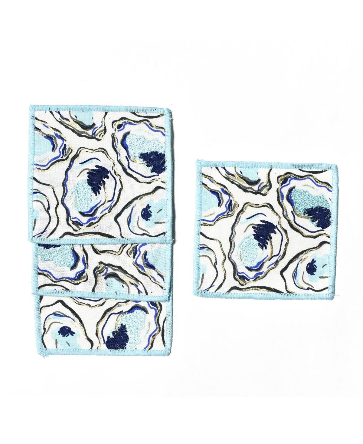 Oyster Print Cocktail Napkins (set of 4)