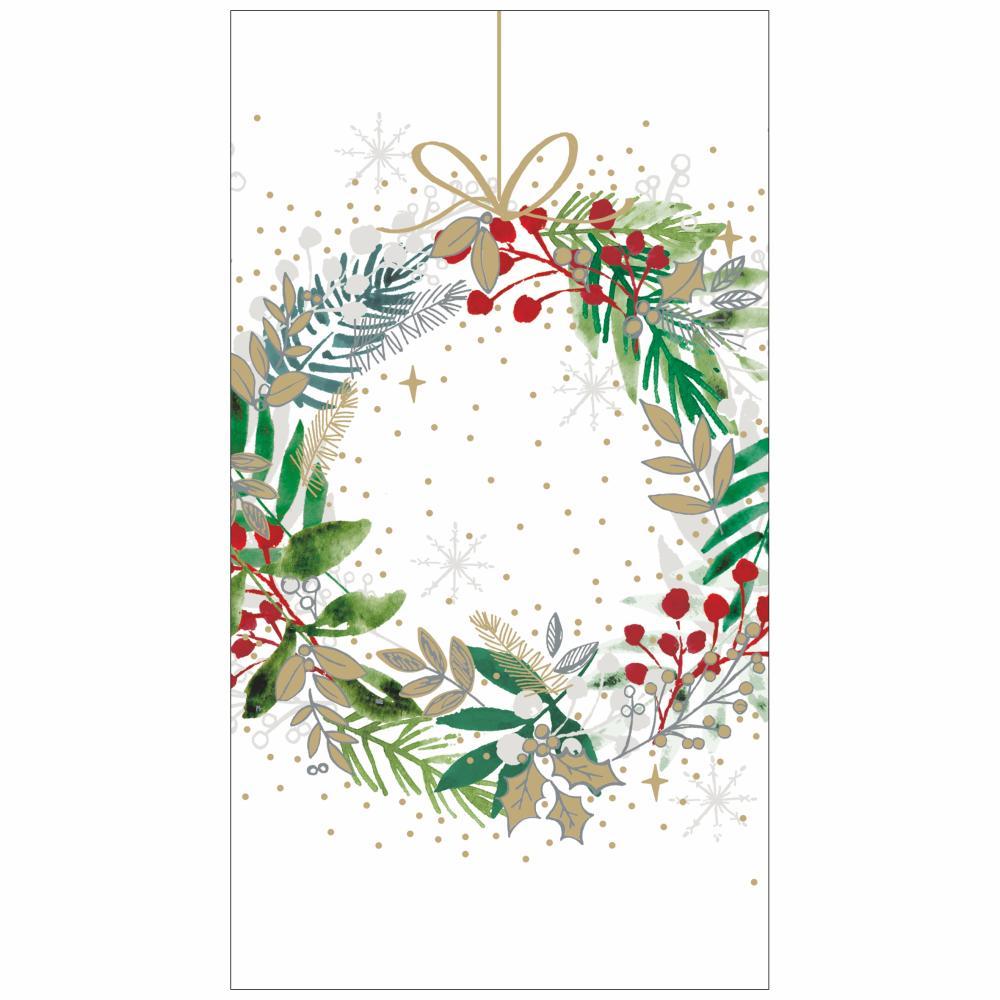 Guest Towel - Festive Wreath
