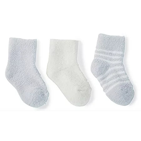 Cozy Chic Lite Infant Socks 3-Pack Blue-Pearl