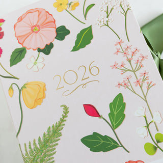 2026 CLASSIC DESK CALENDAR WITH GOLD EASEL