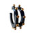 Black & Gold City Girl Jewel Hoop - small