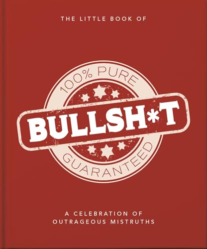 The Little Book of Bullshit hardcover book with red cover and stamp design