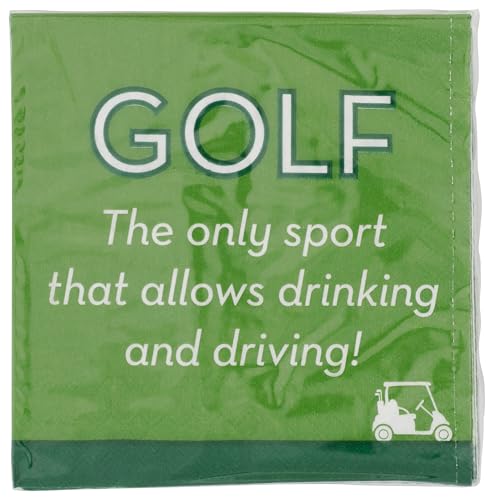 Beverage Napkin - Golf Drink and Drive