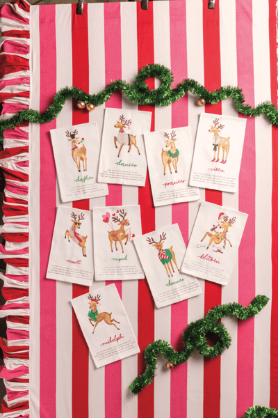 Rudolph Poem Tea Towel