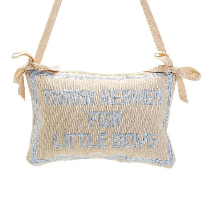 Thank Heaven Pillow Door Hanger
