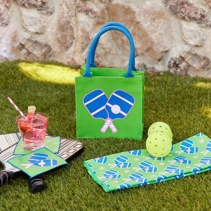 Pickleball Green Itsy Bitsy Green Tote