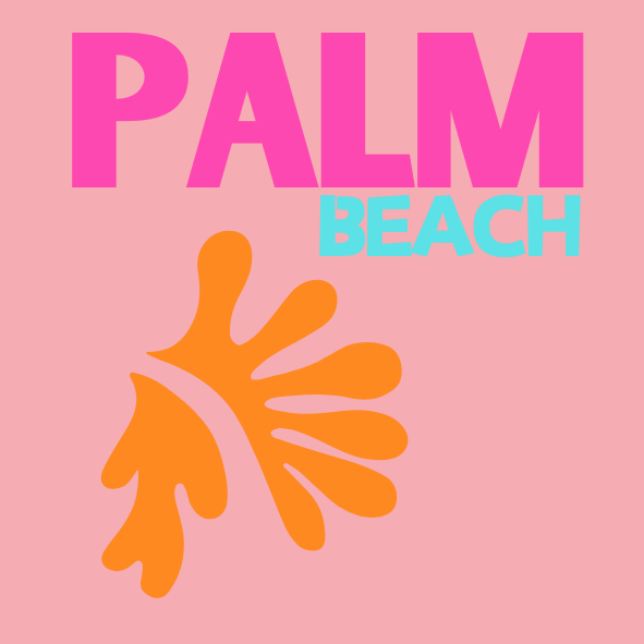 ACRYLIC TRAVEL COASTER, PALM BEACH