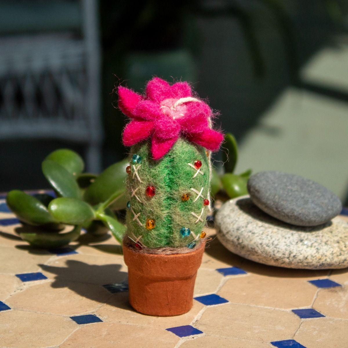 Ornament: Beaded Torch Cactus