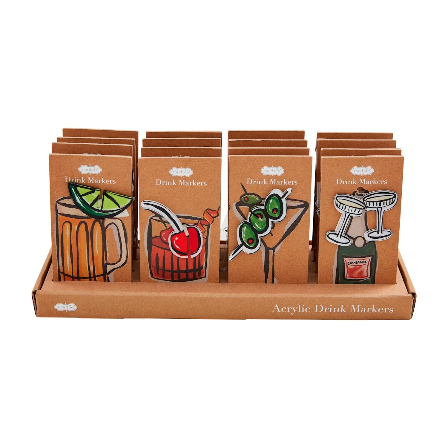 BEER ACRYLIC DRINK MARKER SET
