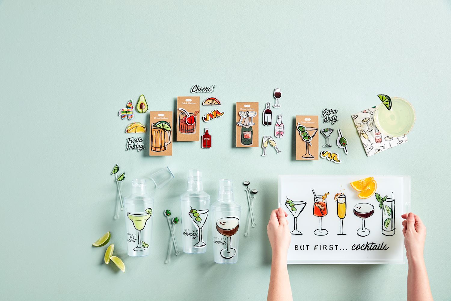 BEER ACRYLIC DRINK MARKER SET