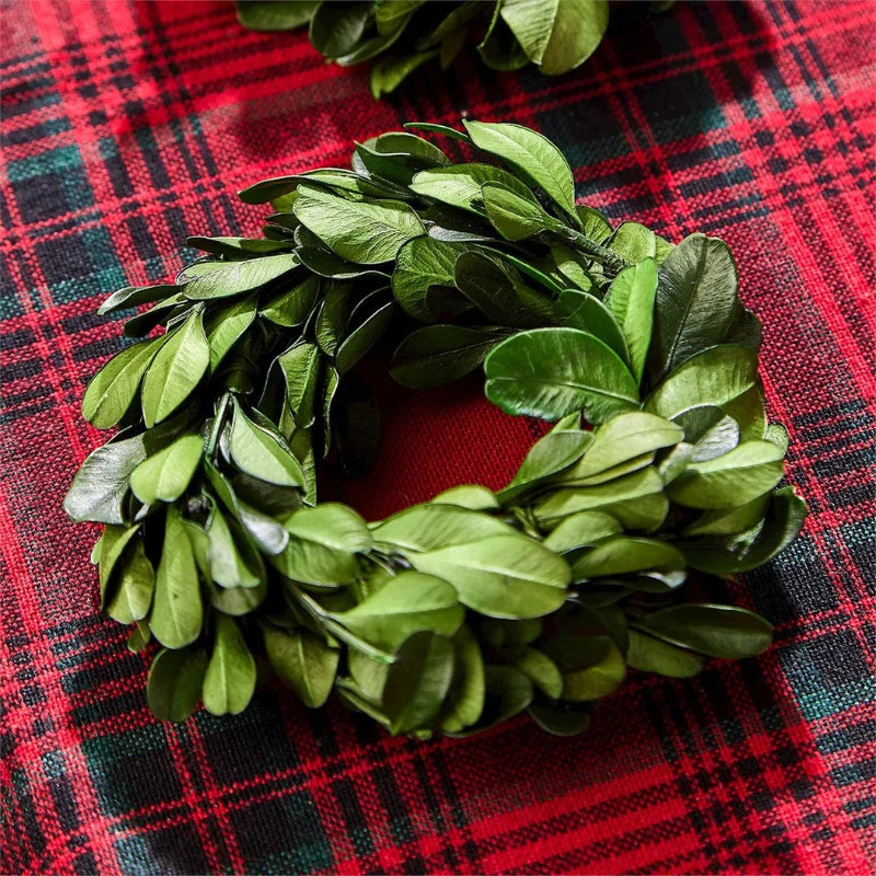 BOXWOOD WREATH NAPKIN RINGS-SET OF 4