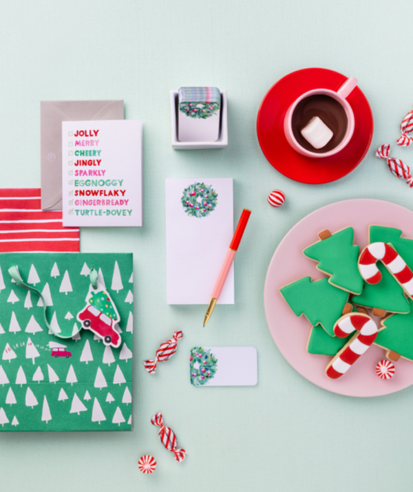 FA LA LA LA TREES CHRISTMAS CARD