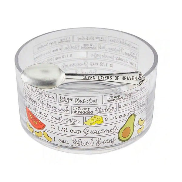 Glass 7 Layer Dip Bowl Set