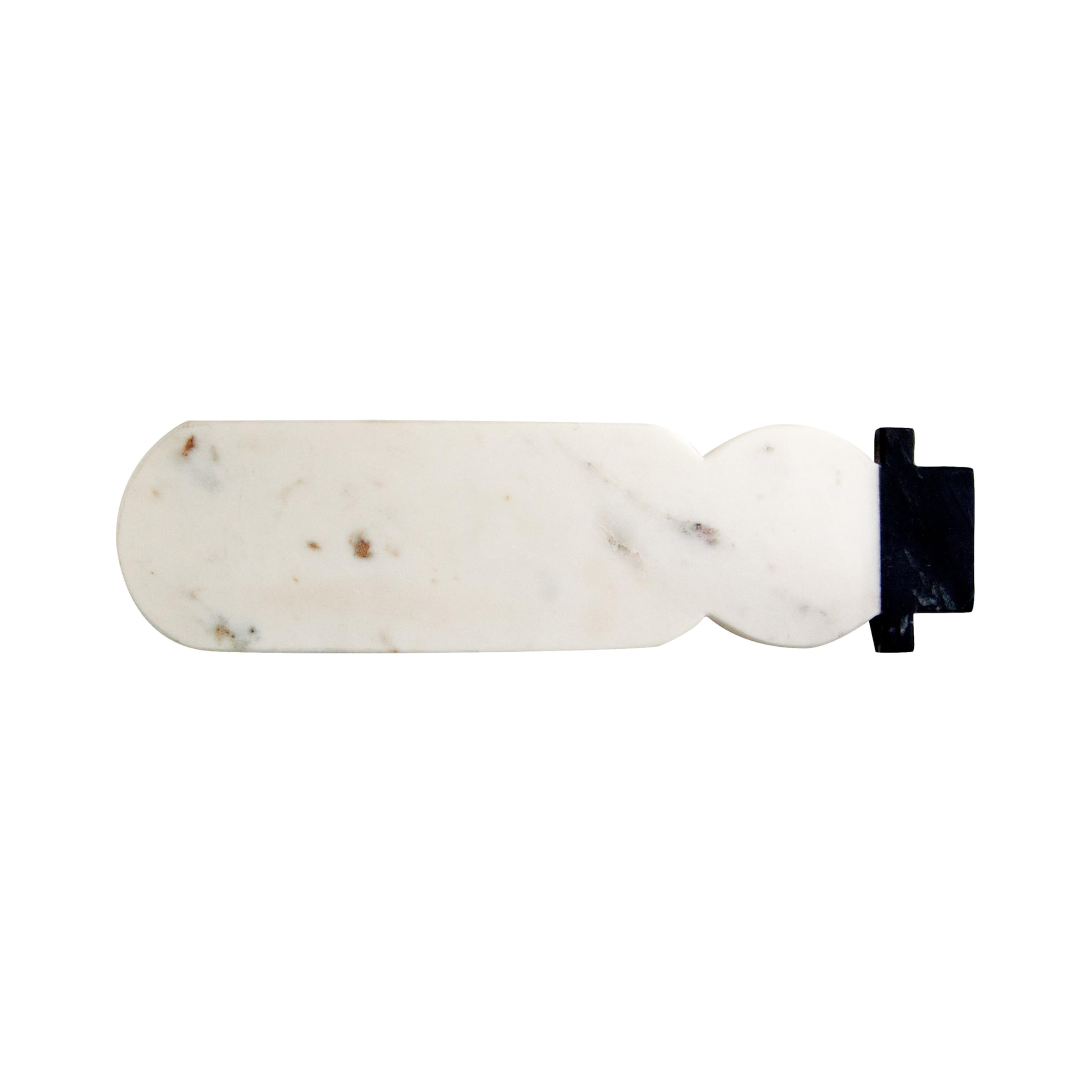 Marble Snowman Shaped Cutting & Serving Board (14" x 9")