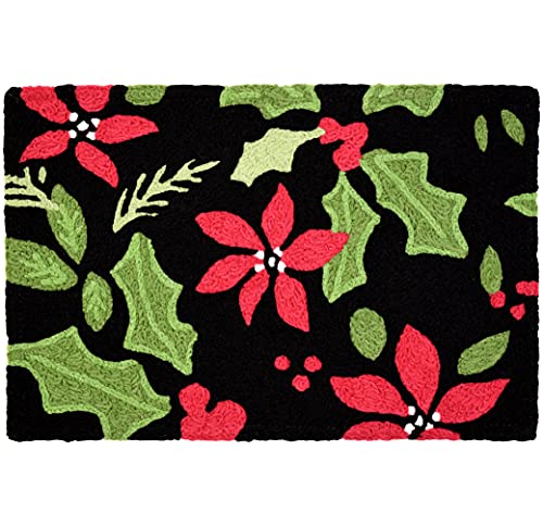Poinsettia & Holly Toss 20" x 30" Rug