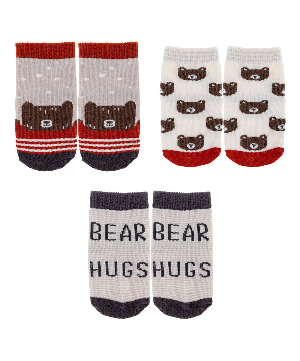 3 Baby Socks 3-pk (0-12 mos.) - Bear