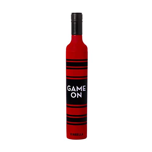 Game On - Blk/Red Bottle Umbrella