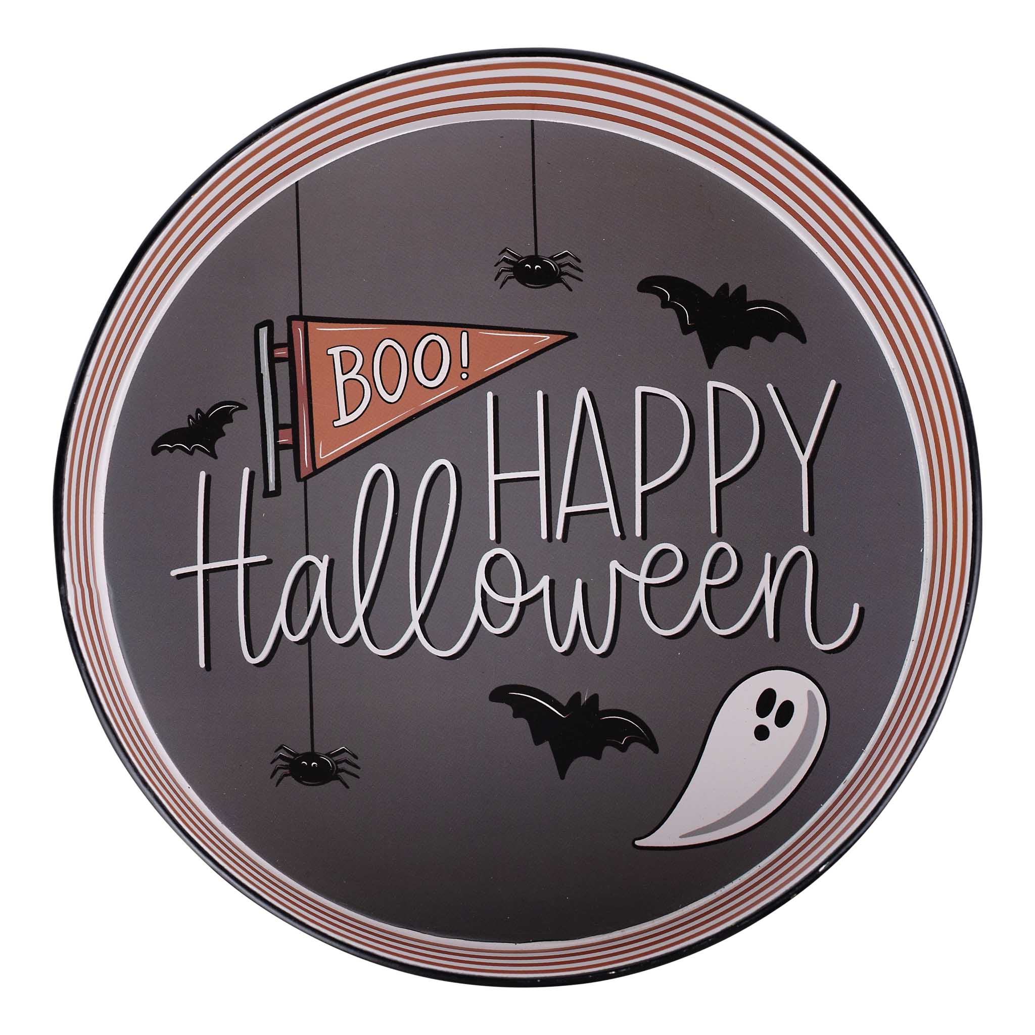 TRICK OR TREATERS ENAMEL CANDY BOWL