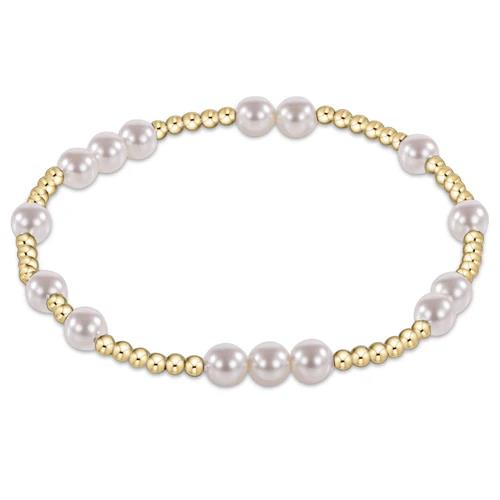 Extends - Hope Unwritten 5mm Bead Bracelet - Pearl