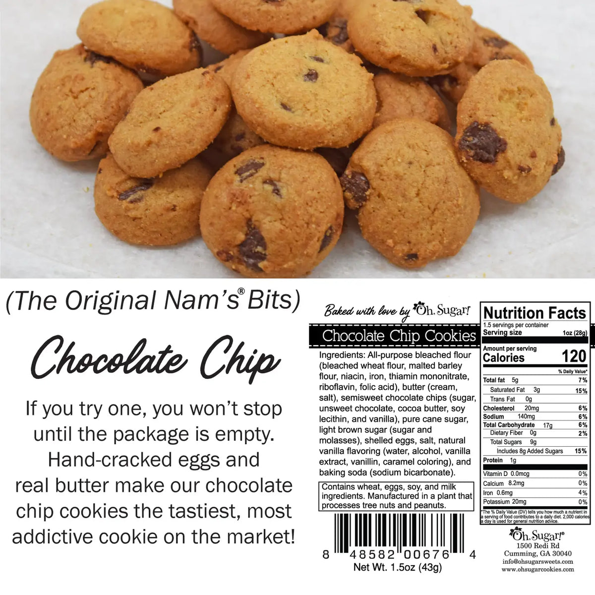 Christmas Cookies - Chocolate Chip Cookies 5 oz