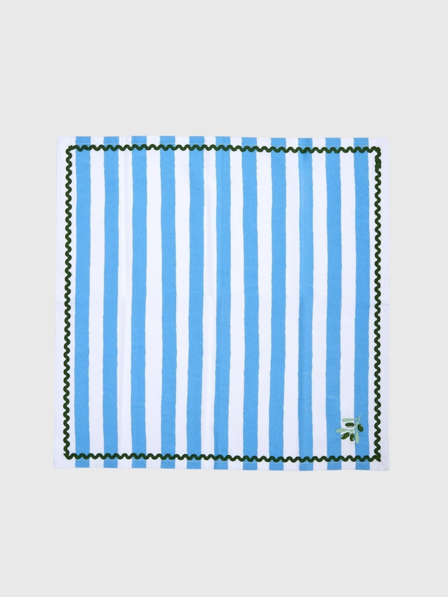 olive cloth napkins w/ric rak set of four