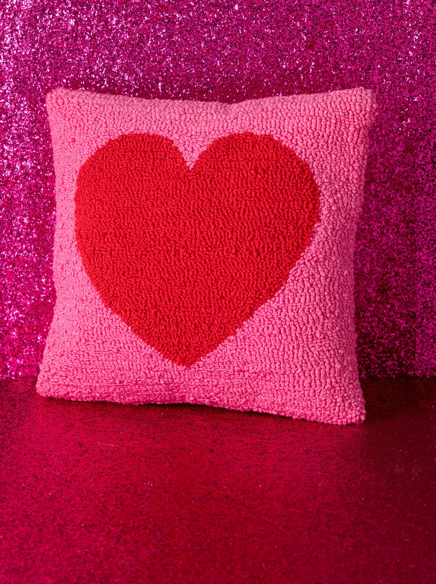 Heart Pillow, Pink