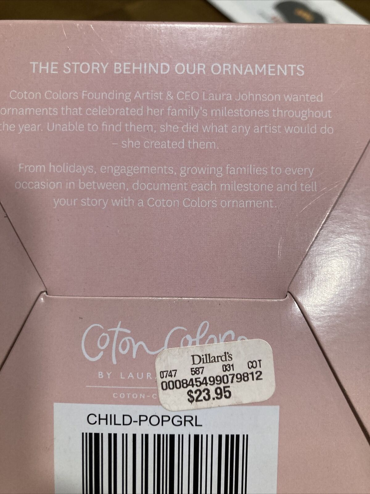 It's a Girl Popper 100mm Glass Ornament