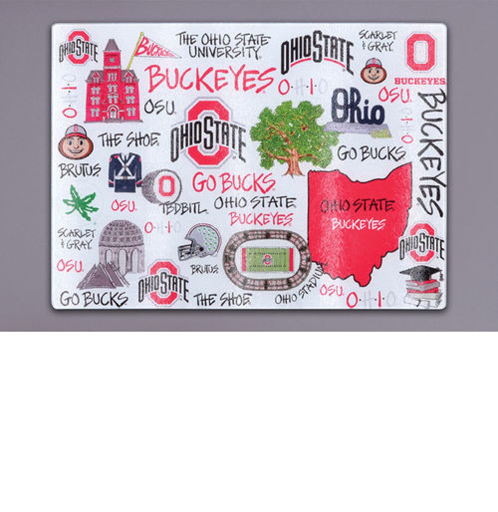 Glass Cutting Board - Ohio State University