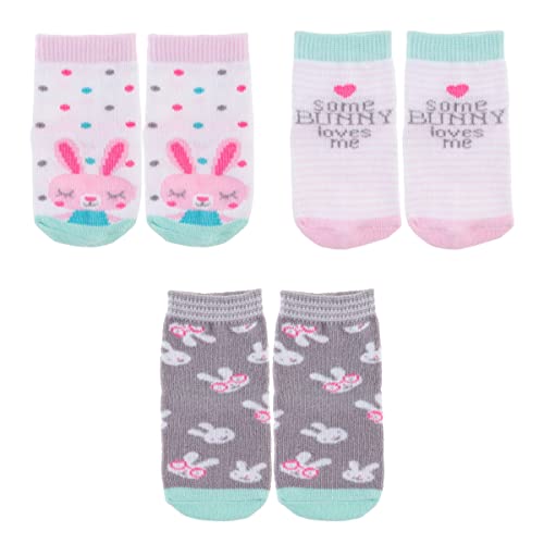3 Baby Socks 3-pk (0-12 mos.) - Bunny