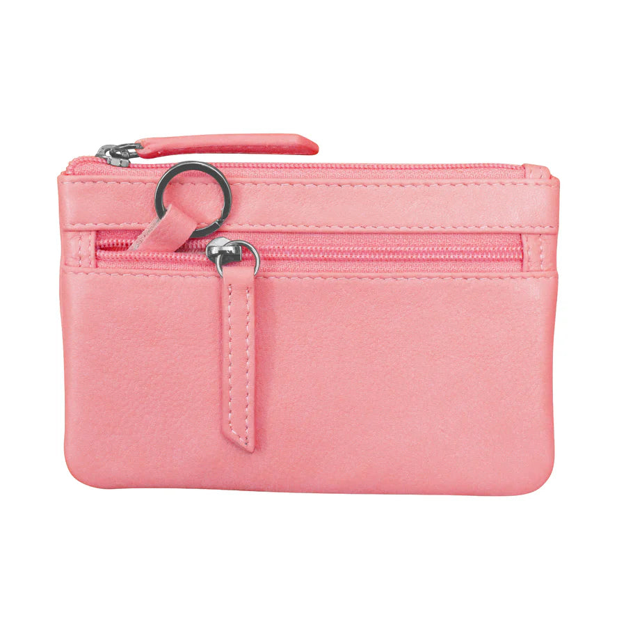 Coin Holder w/Key Ring - Flamingo Pink