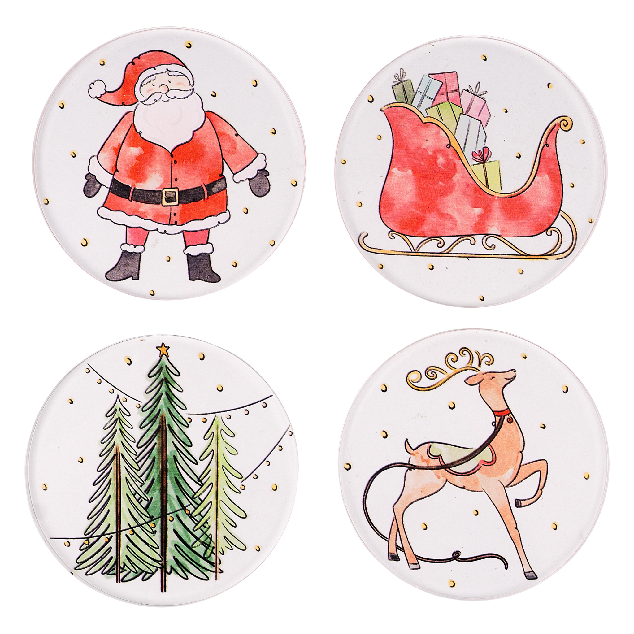 Santa Coaster
