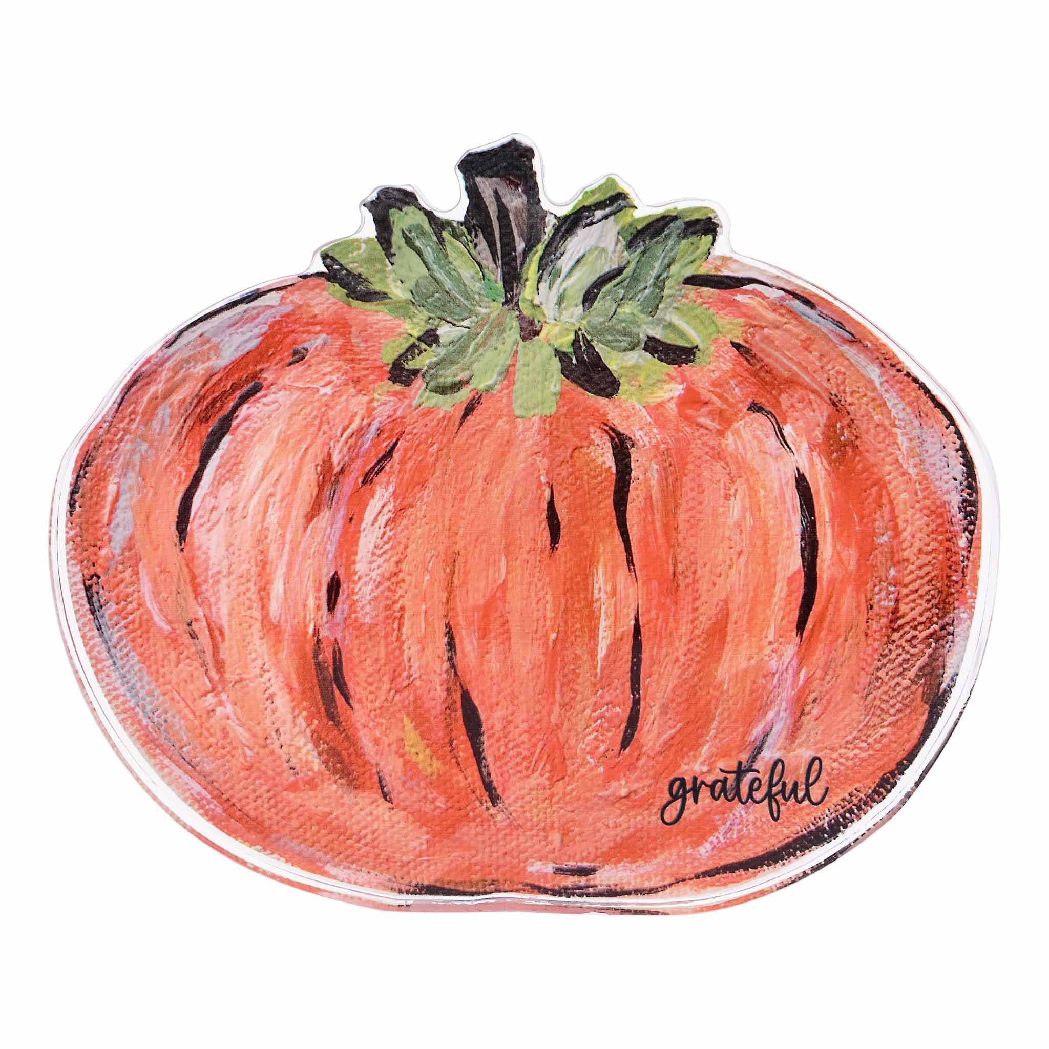 Orange Pumpkin Acrylic Decor